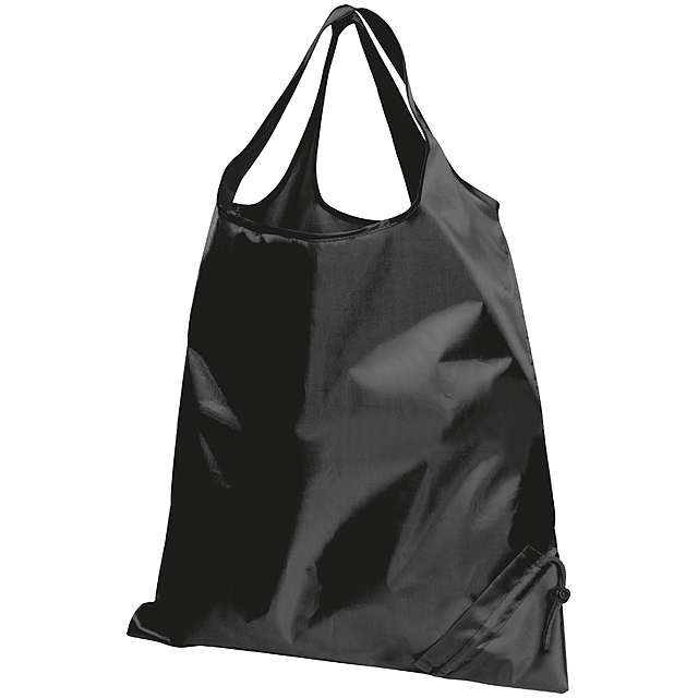 Skládací nákupní taška - černá