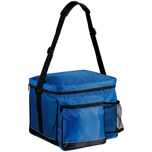 Nylon cooler bag - blue