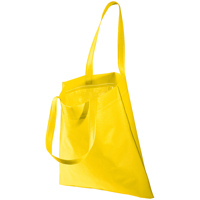Non-woven bag with long handles - yellow