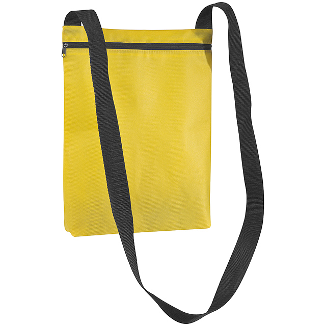 Netkaná taška přes rameno - žlutá