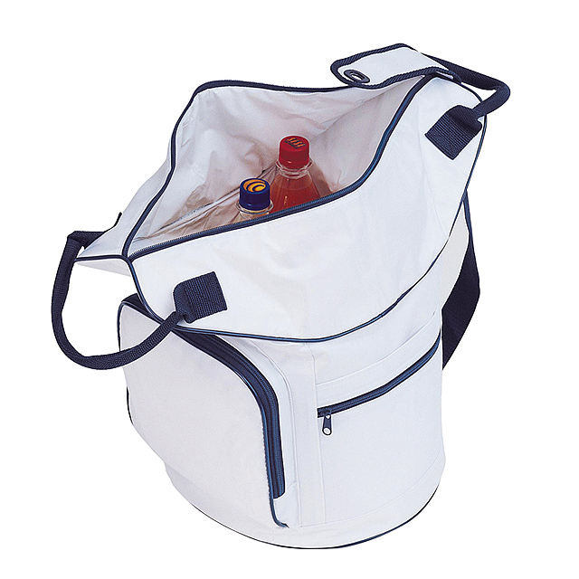 Kühltasche mit Schulterriemen - Weiß 