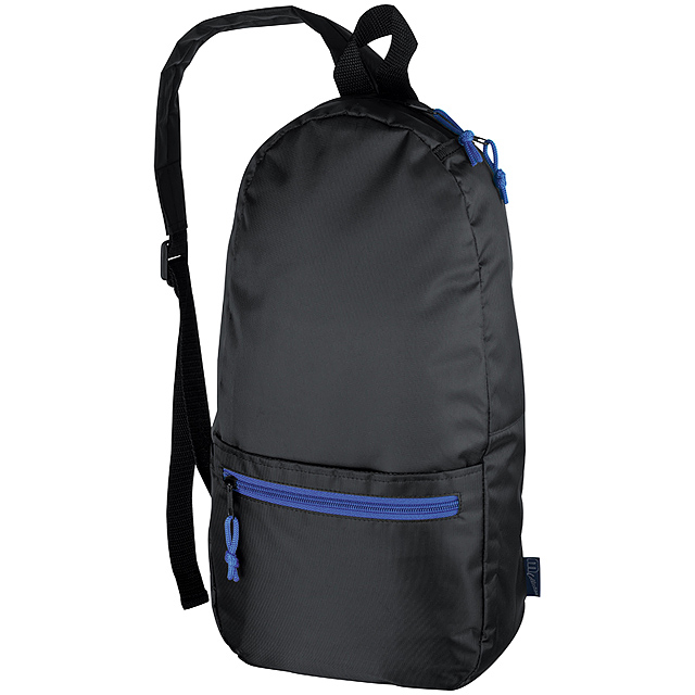 420D polyester one-shoulder backpack - blue