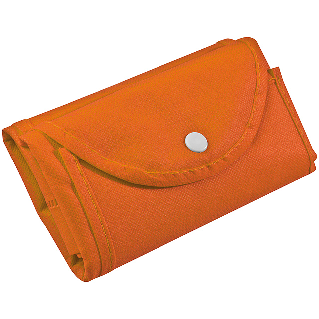 Foldable non-woven shopping bag - orange