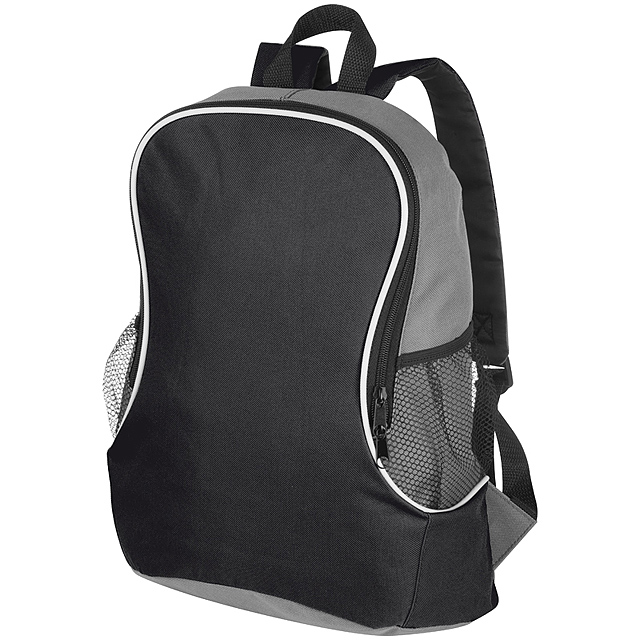 Backpack with side compartments - black
