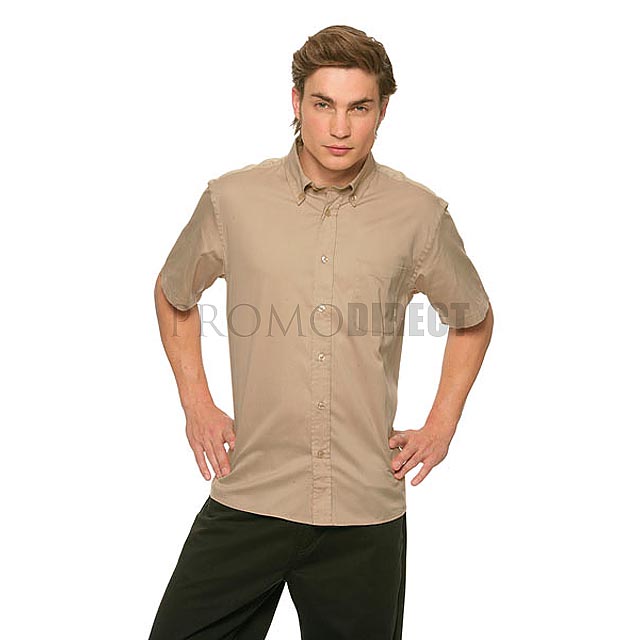 Oxford Shirt, short-sleeved Kustom Kit KK109 - Weiß 