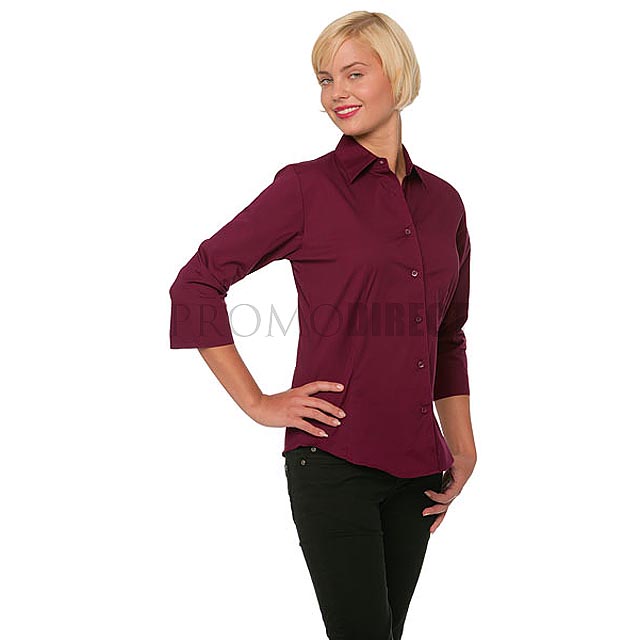 Tailored short-sleeve blouse Jerzees 947F - Weiß 