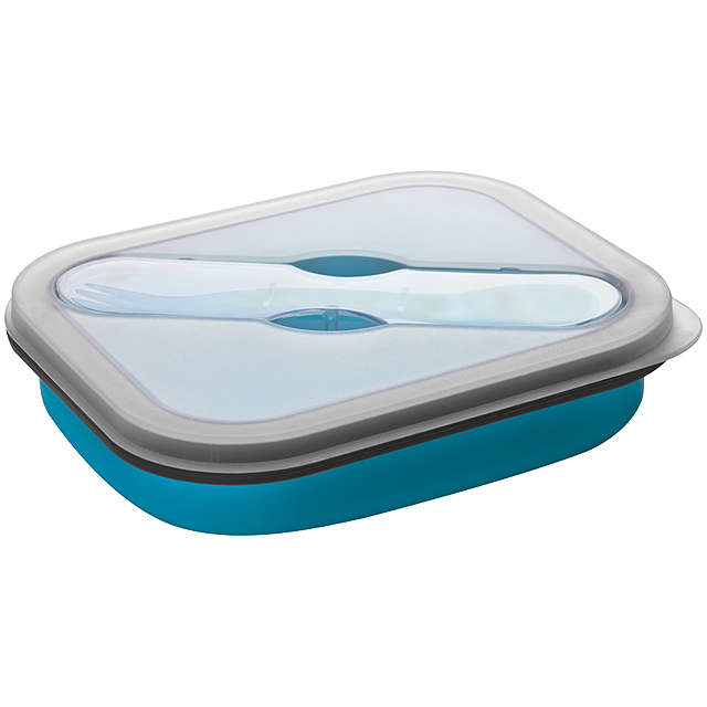 Foldable silicon bowl - small - baby blue
