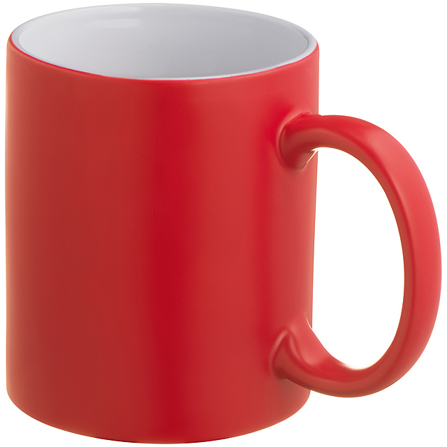 Colour changing mug - red