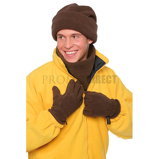 Result - sada rukavice, čepice a šála - čierna