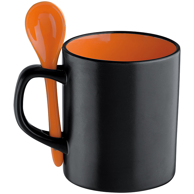 Ceramic mug (300 ml) - orange