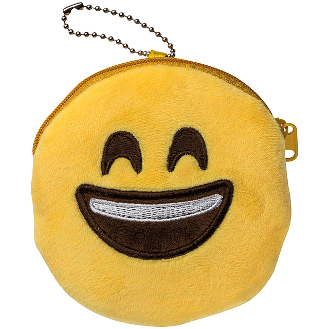 Emoji Täschchen mit Reißverschluss - Gelb