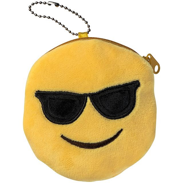 Emoji taška so zipsom - žltá