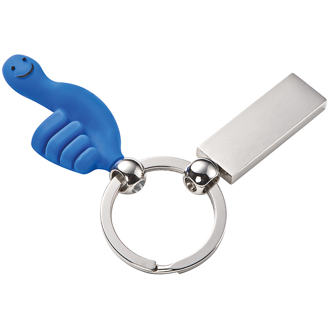 Schlüsselanhänger Smilehands - blau