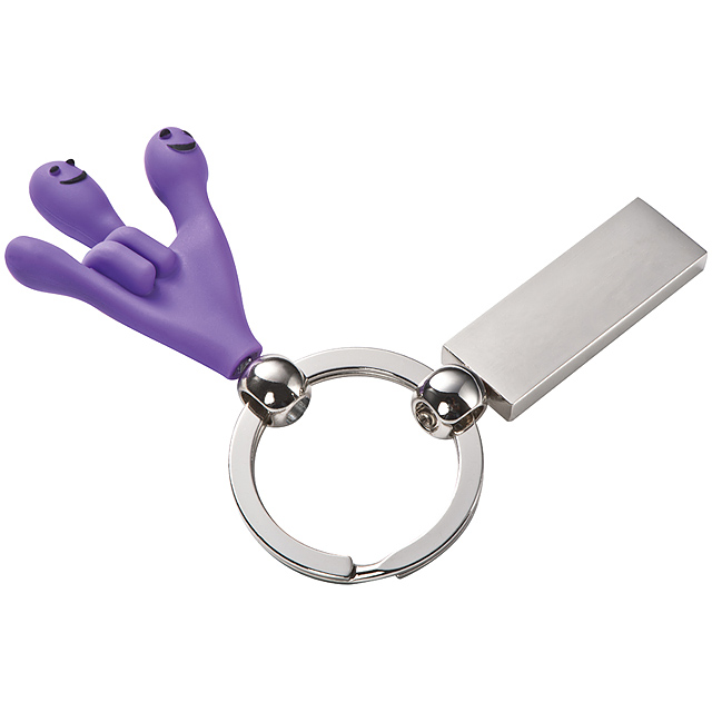 Schlüsselanhänger Smilehands - Violett