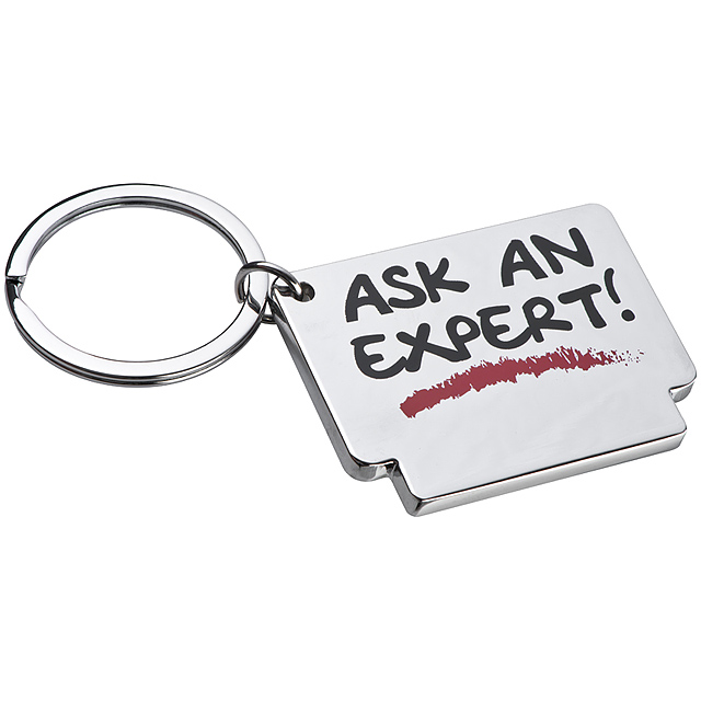 Keyring ask and expert - grey
