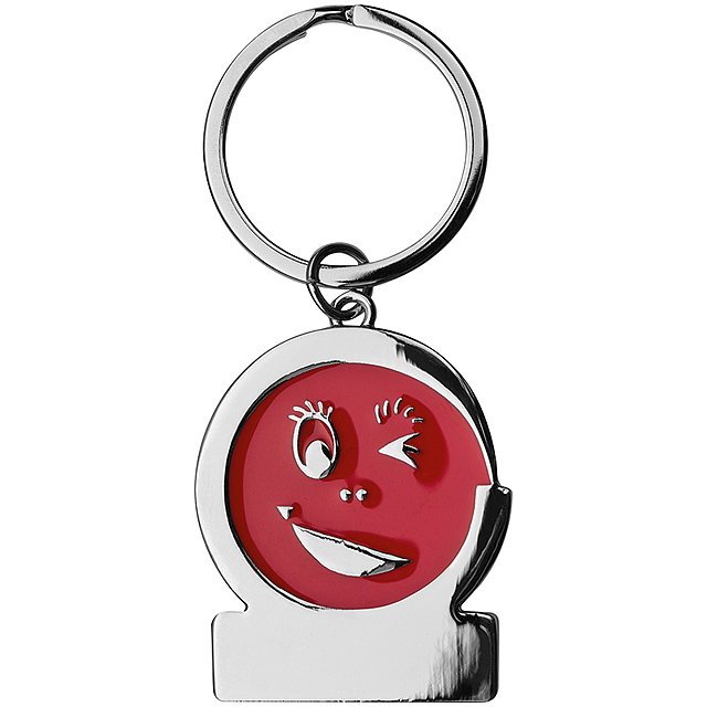 Schlüsselanhänger Gesicht - Rot