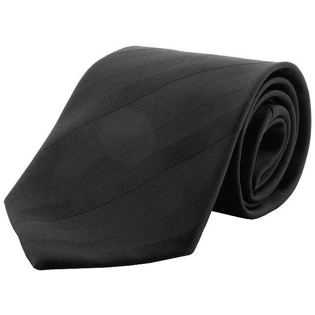 Stripes kravata - čierna