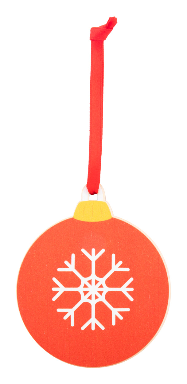 Skaland Christmas ornament, snowflake - red