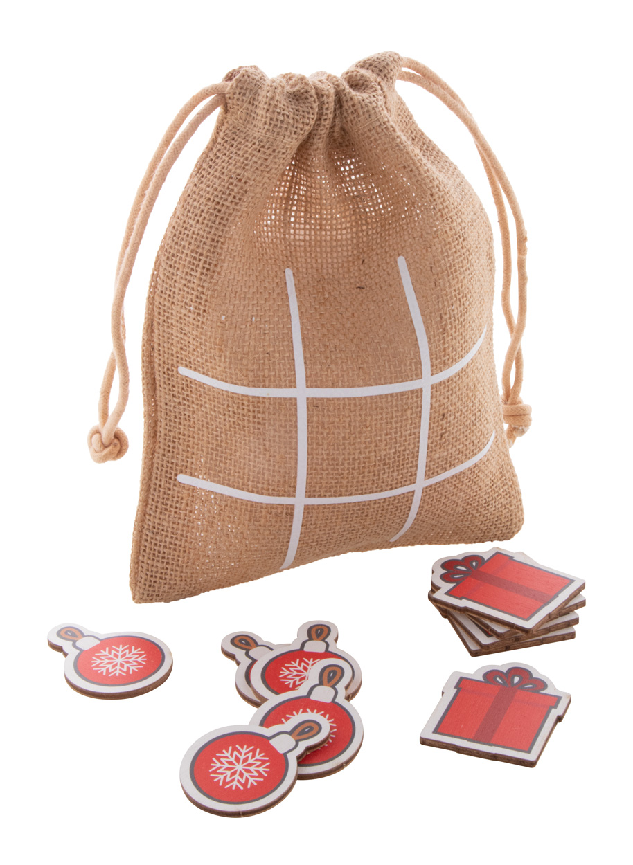 Juxo Christmas tic-tac-toe, decoration and gift - beige
