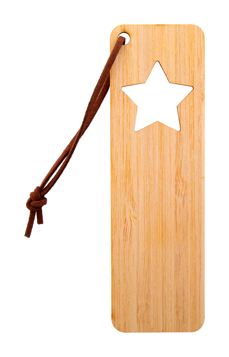 Xommark Christmas bookmark, star - beige