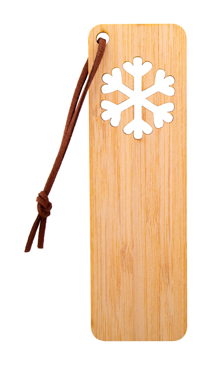 Xommark Christmas bookmark, snowflake - beige
