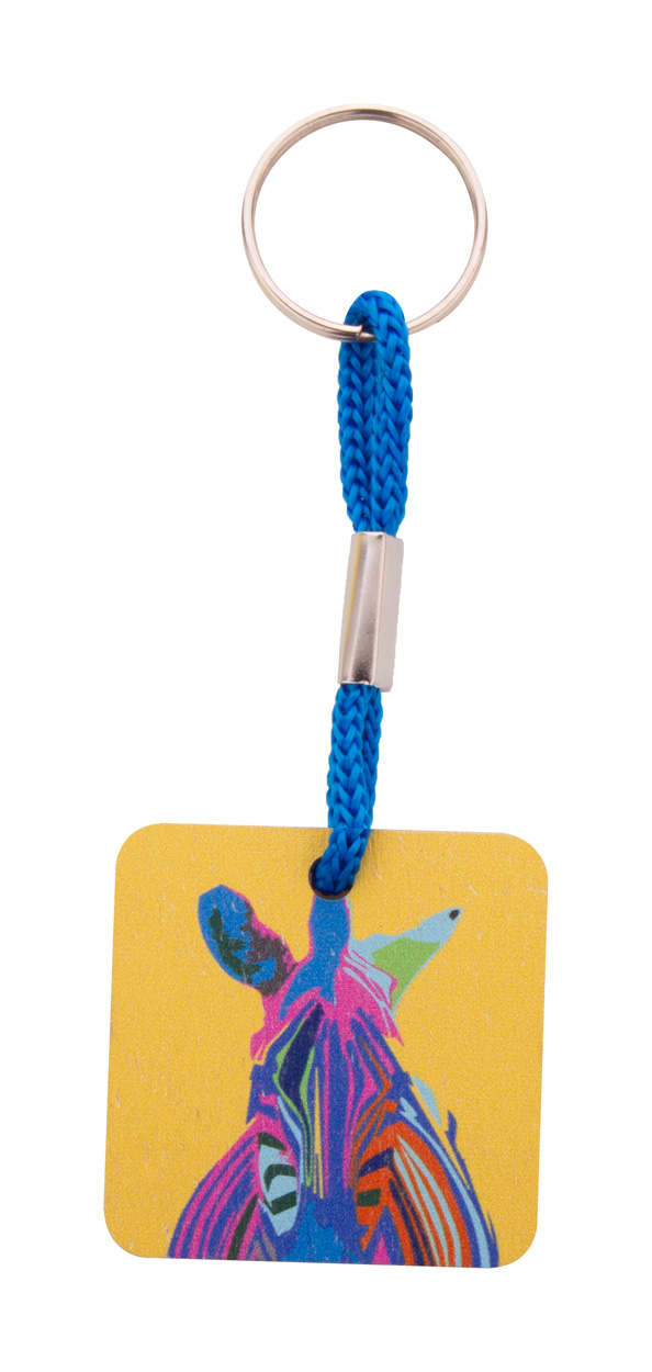 Woody Plus C benutzerdefinierter Schlüsselanhänger - blau