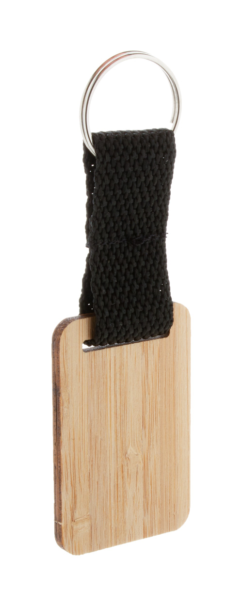 Stropp bambusový přívěšek na kíče, obdélník - béžová