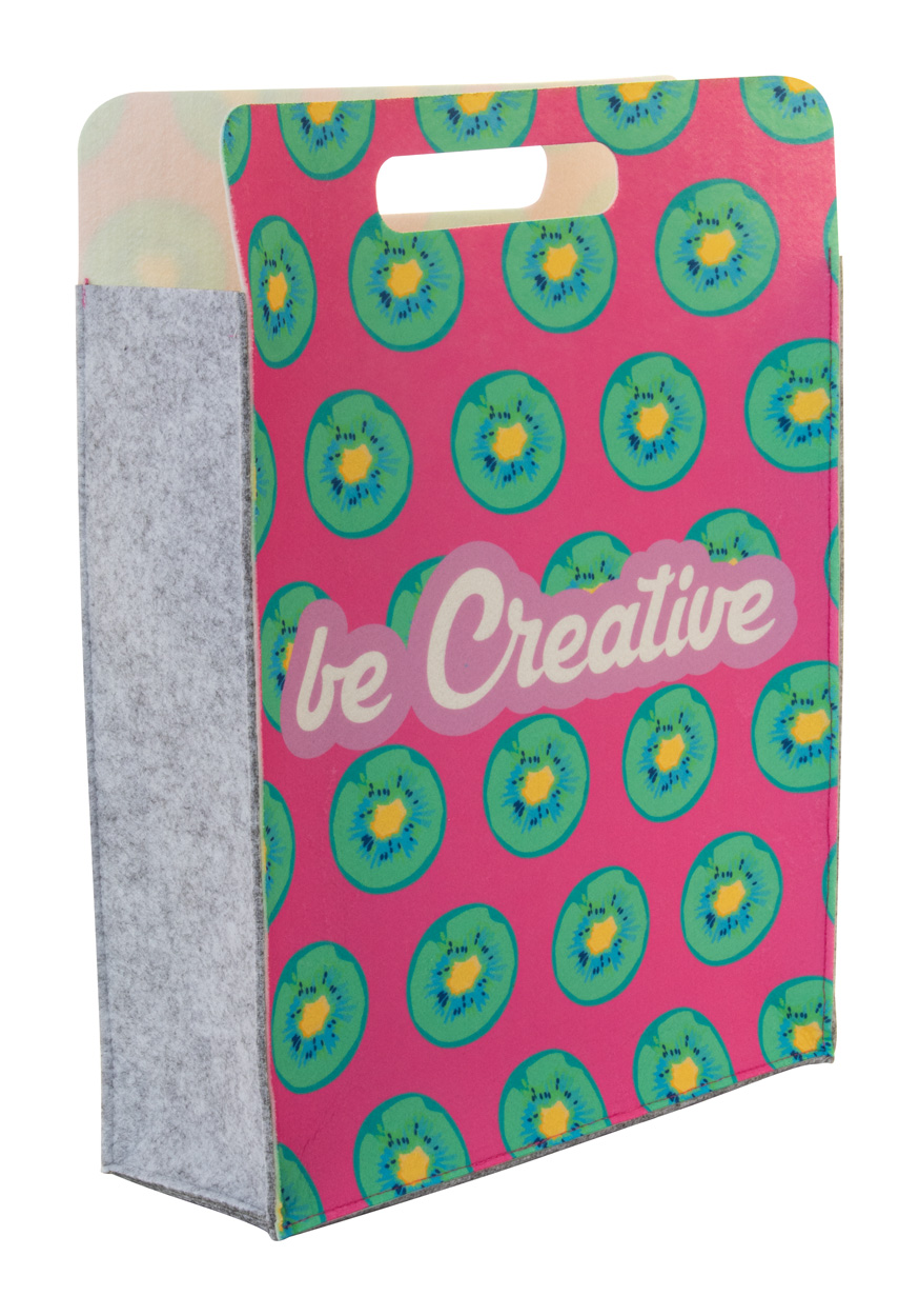 CreaFelt Shop D custom made RPET shopping bag - grey