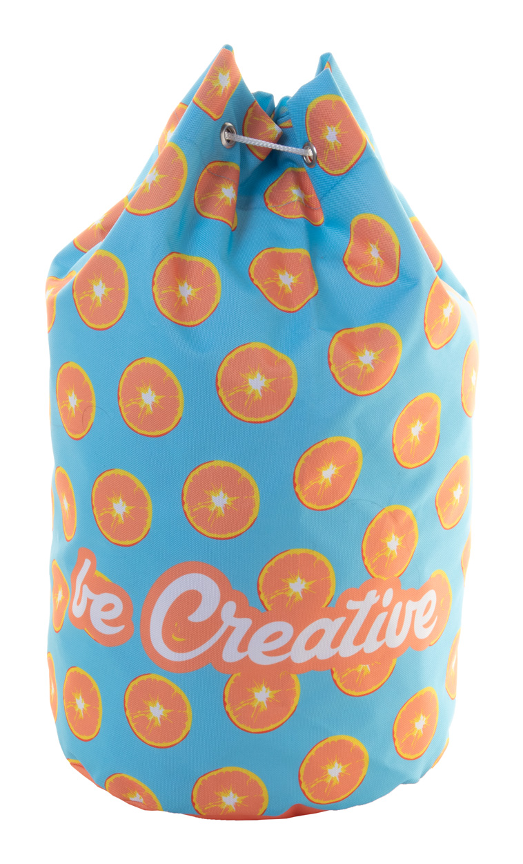 Custom made CreaDraw Ocean duffel bag - white