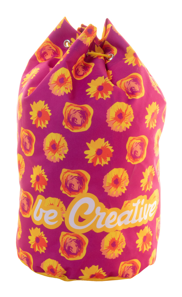 Custom made CreaDraw Ocean duffel bag - yellow