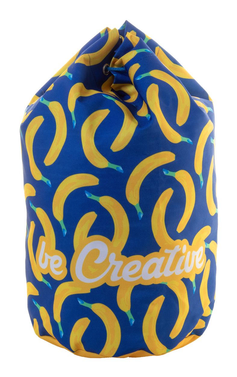 Custom made CreaDraw Ocean duffel bag - blue