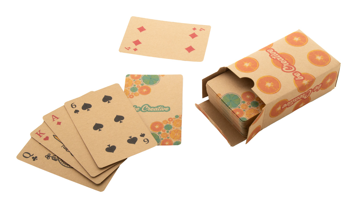 CreaCard Eco hrací karty na zakázku - béžová