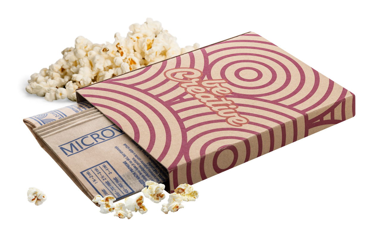 CreaPop Eco popcorn do mikrovlnné trouby - přírodní