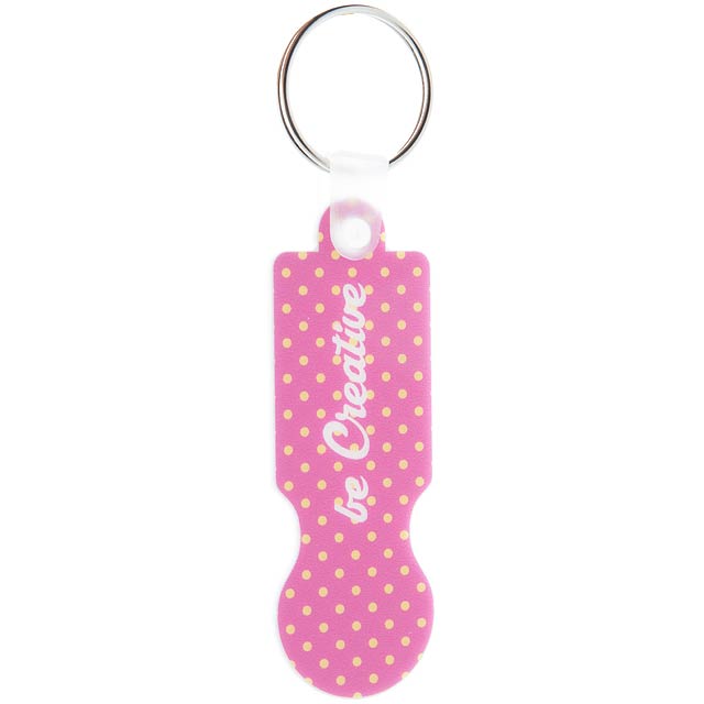 ColoCart keychain with token - white