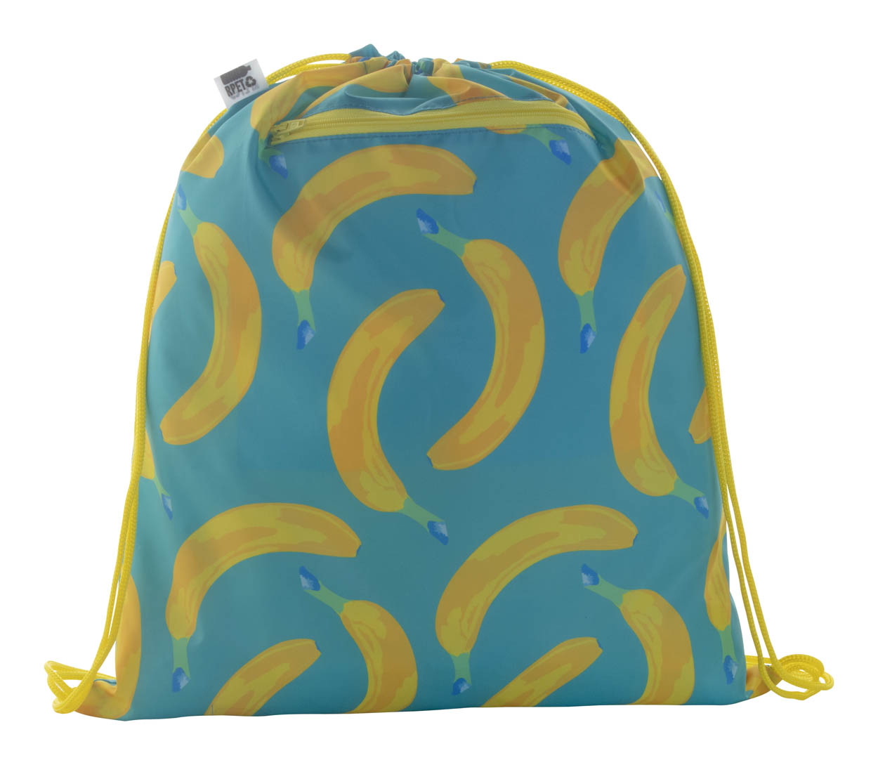 CreaDraw Zip RPET drawstring bag to order - yellow
