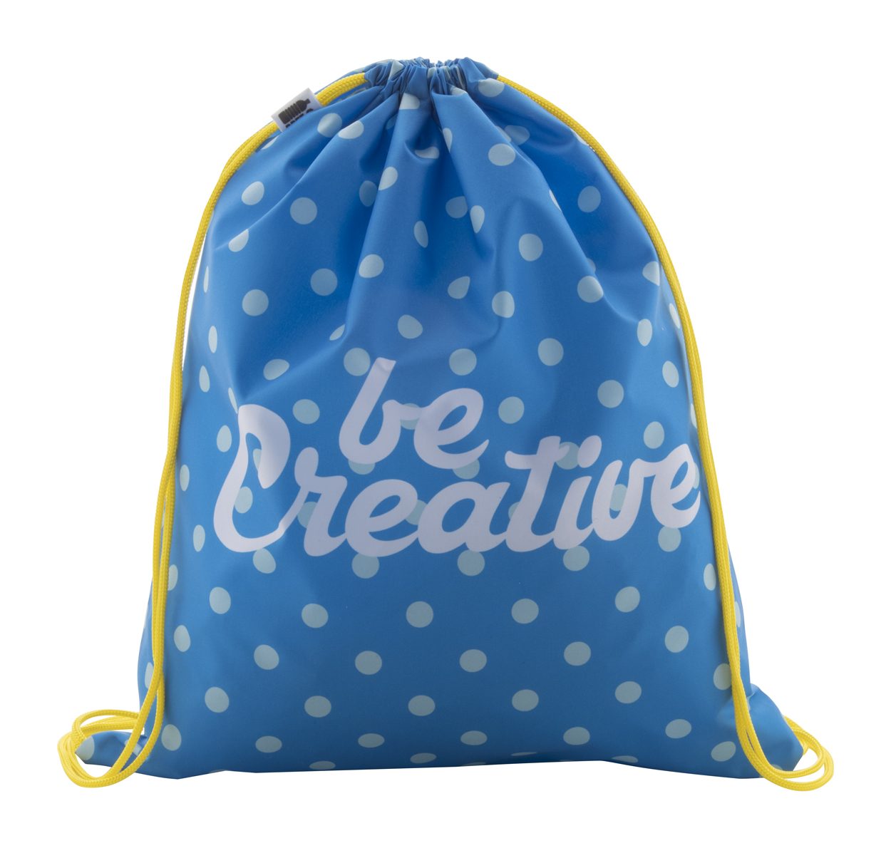Custom made CreaDraw RPET drawstring bag - yellow