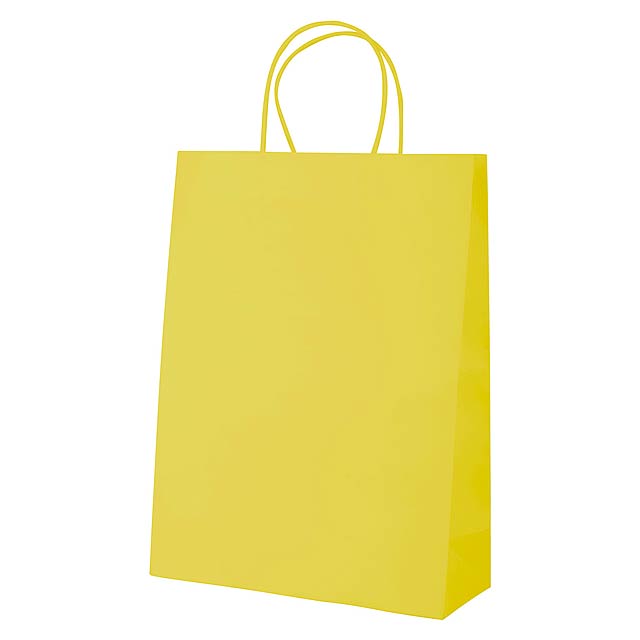 Mall papírová taška - žlutá
