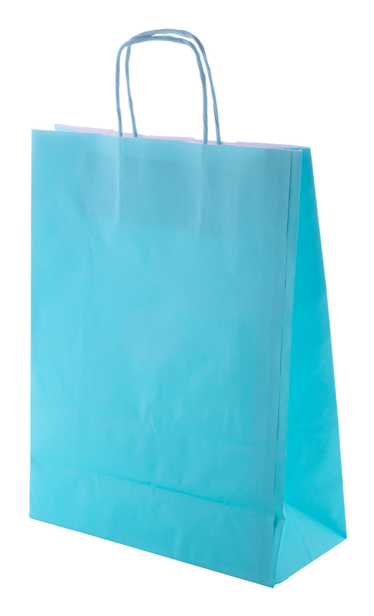 Mall papírová taška - nebesky modrá