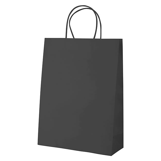 Mall papírová taška - čierna