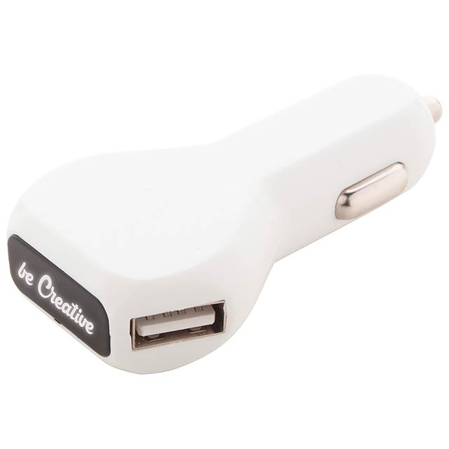 Lerfal USB nabíječka do auta - bílá