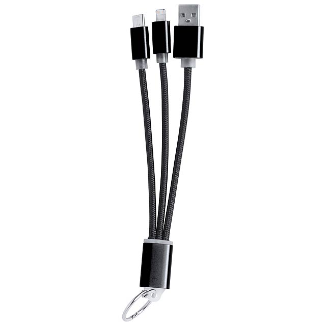 Scolt USB nabíjecí kabel - čierna