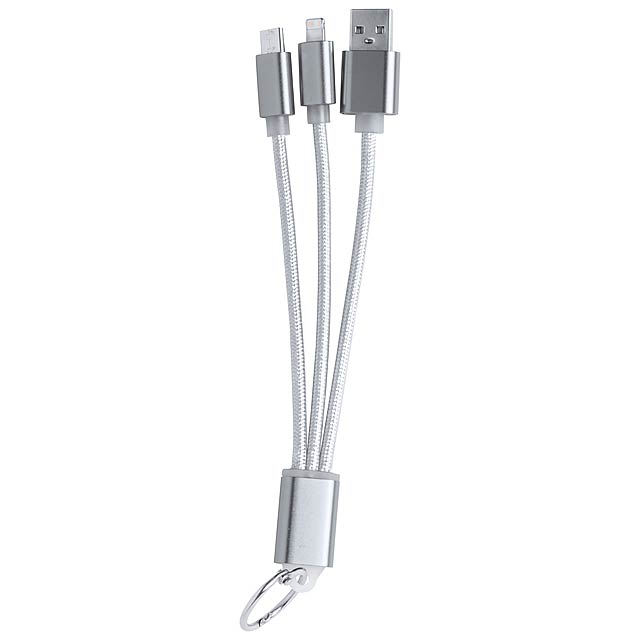 Scolt USB nabíjecí kabel - stříbrná