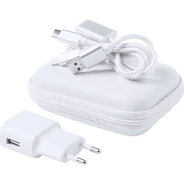 Sinkord USB nabíjeci set - biela