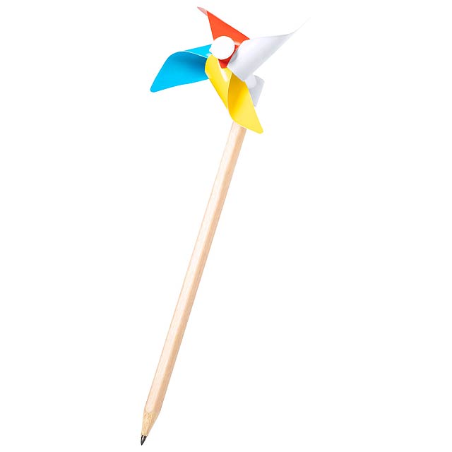 Zhilian pencil with pinwheel - multicolor