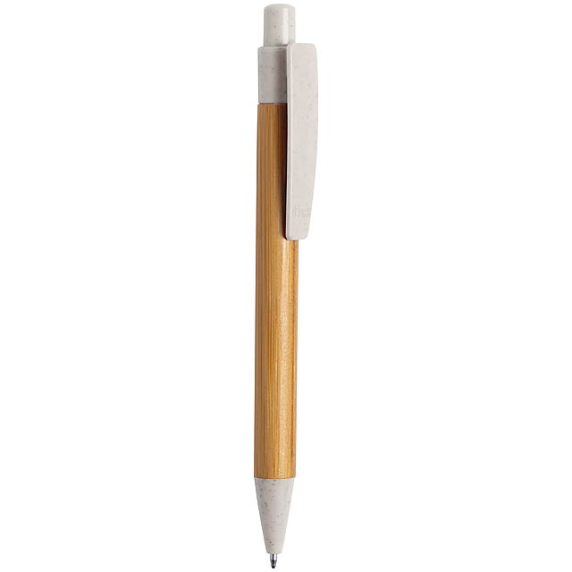 Sydor bambusové kuličkové pero - béžová