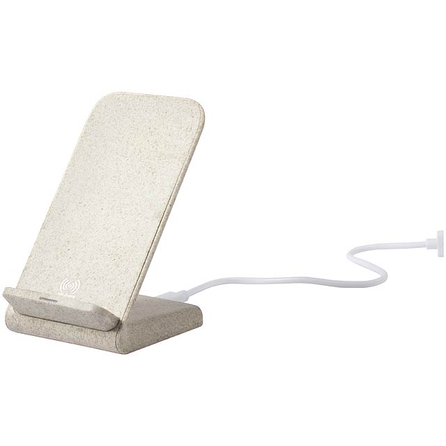 Birniax mobile phone holder with wireless charger - beige