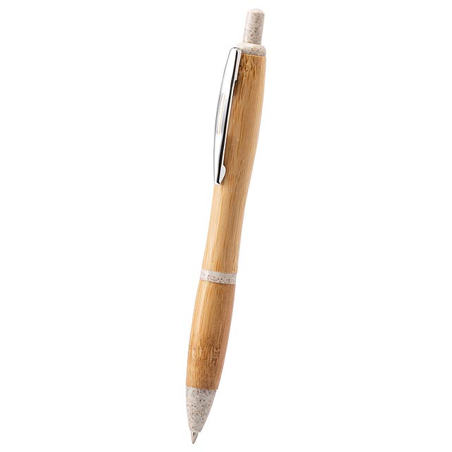 Patrok bambusové kuličkové pero - béžová