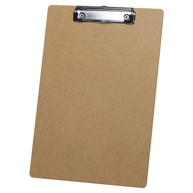 Holisk writing pad with clip - wood