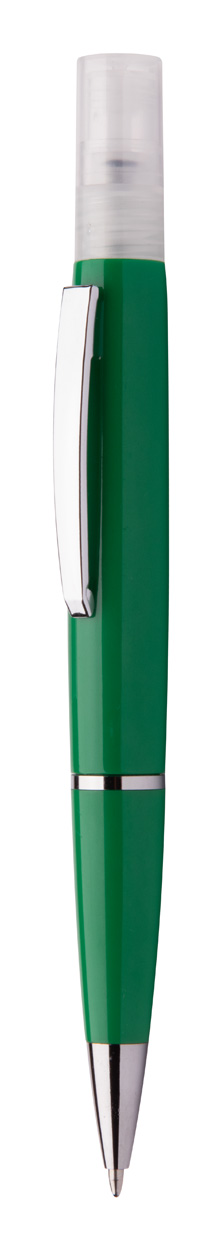 Tromix ballpoint pen with spray - green