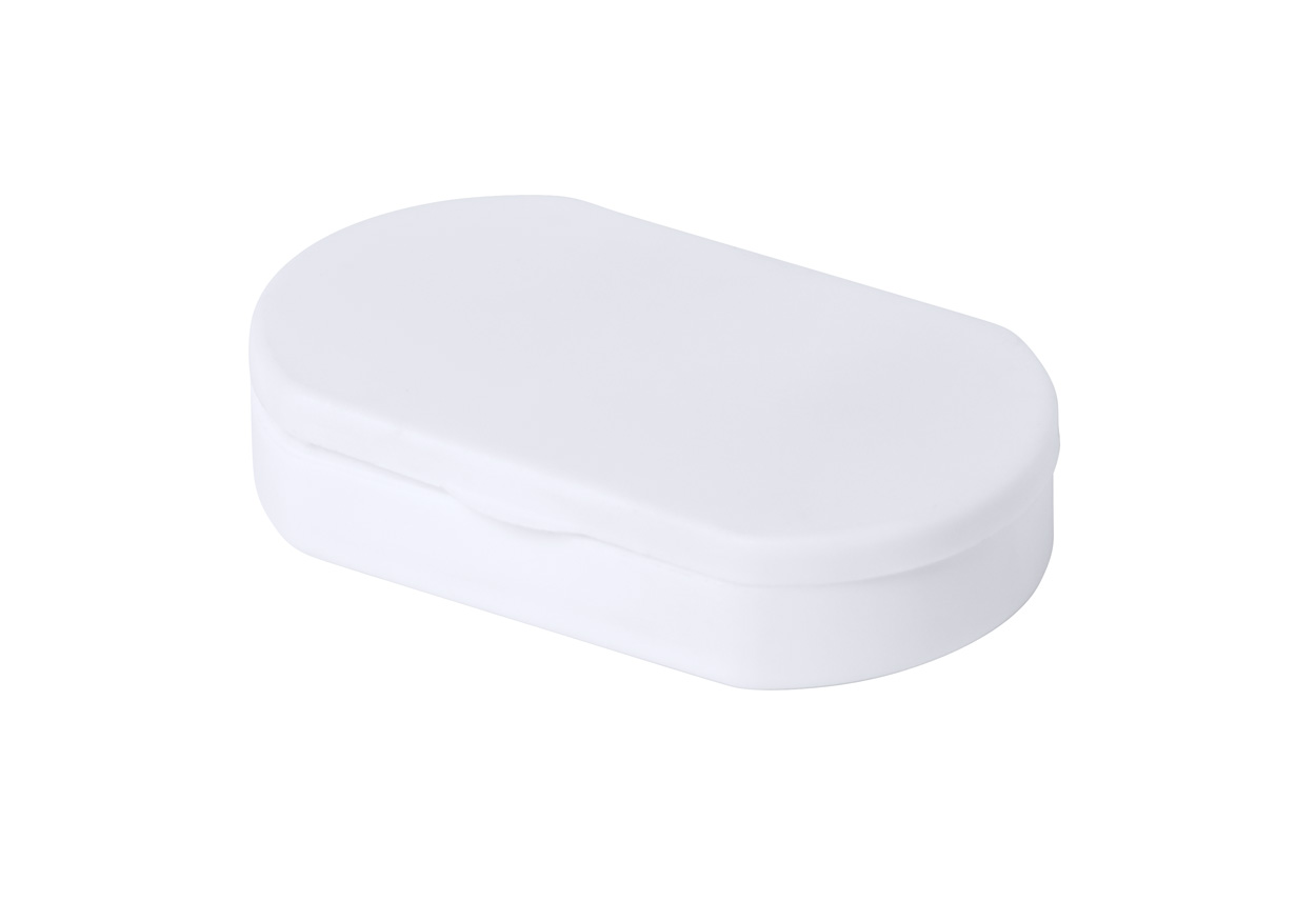Hempix antibacterial pill box - white